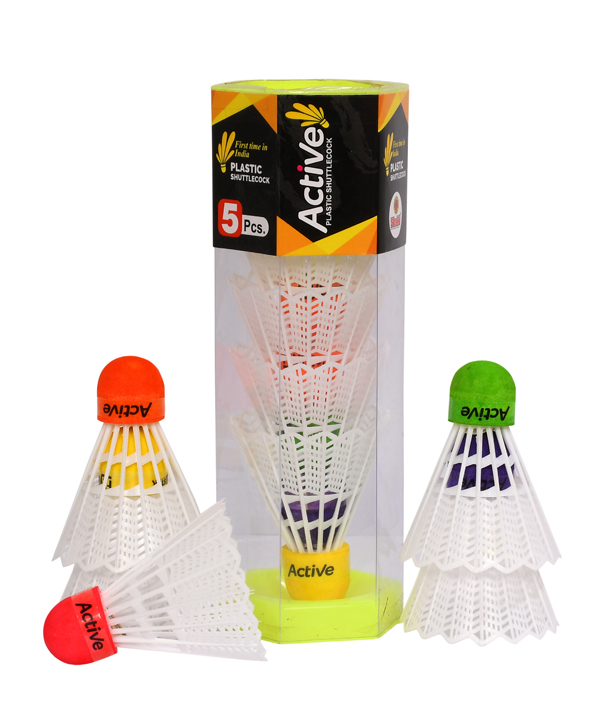 Active Plastic Shuttlecock-White