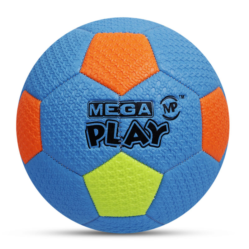 Mega Play Soft Neon Football Size 3 Blue