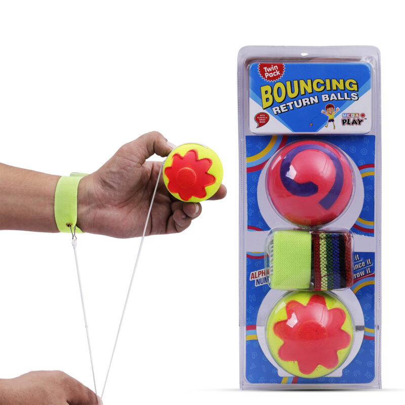 Twin Large Bouncing Return Ball