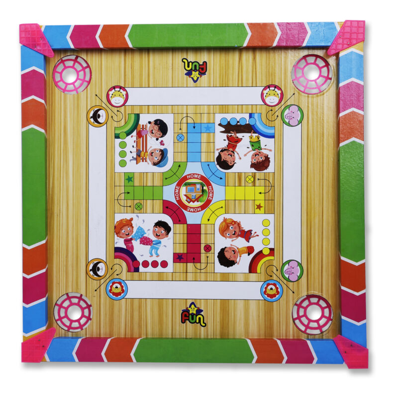 Mega Play Dual Side Printed Carrom Board