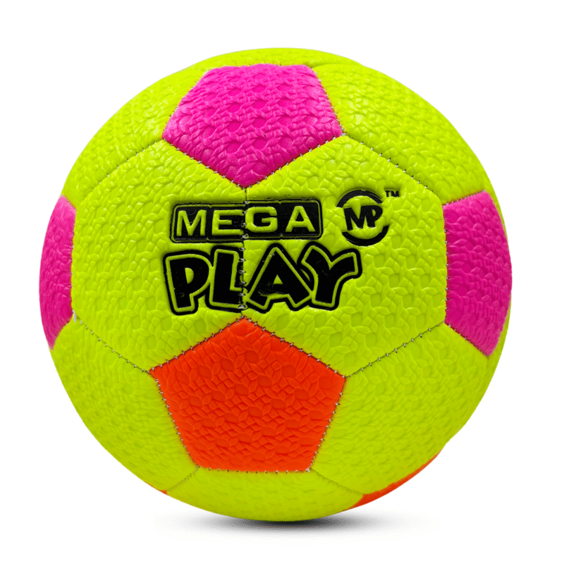 Mega Play Soft Neon Football Size 3 Yellow