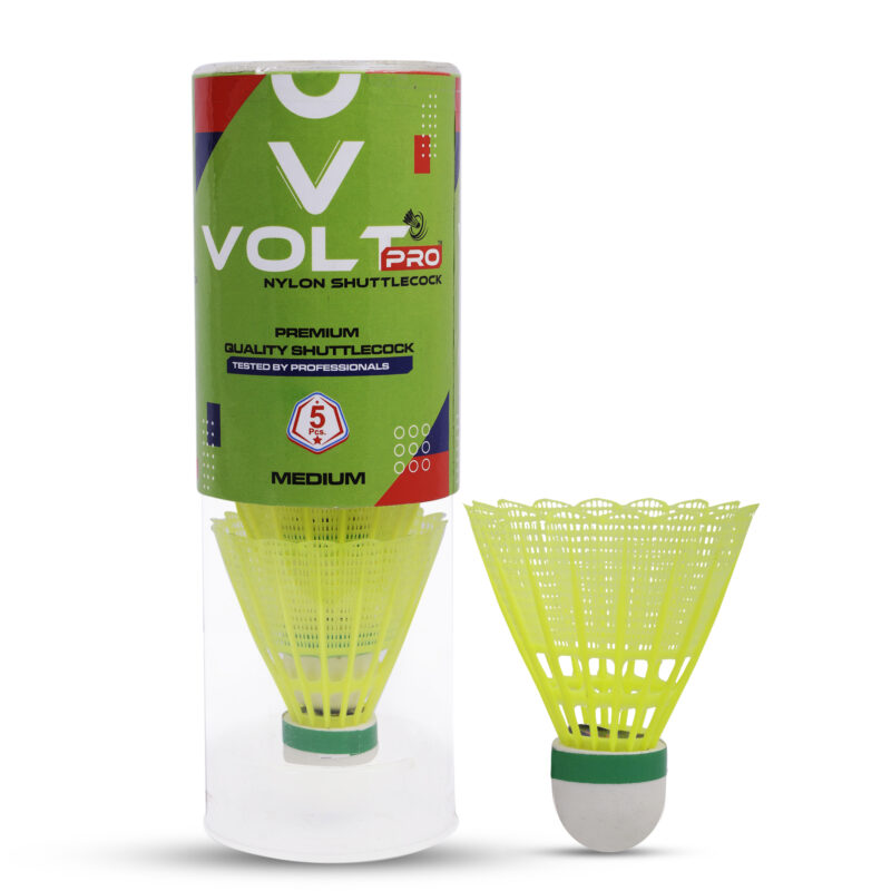 Volt Pro Wooden Cork Base Nylon Shuttlecock