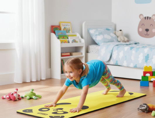 Panda Yellow Yoga Mat