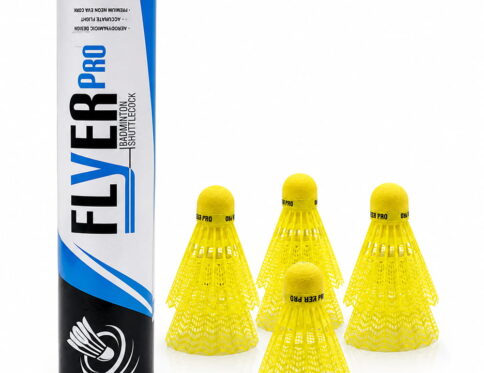 Volt Pro Flyer Pro Plastic Shuttlecock Pack of 10 is designed for badminton practice, training, and recreational play. Featuring a durable plastic skirt and neon cork base, these shuttlecocks provide accurate flight, stable performance, and enhanced visibility during gameplay.