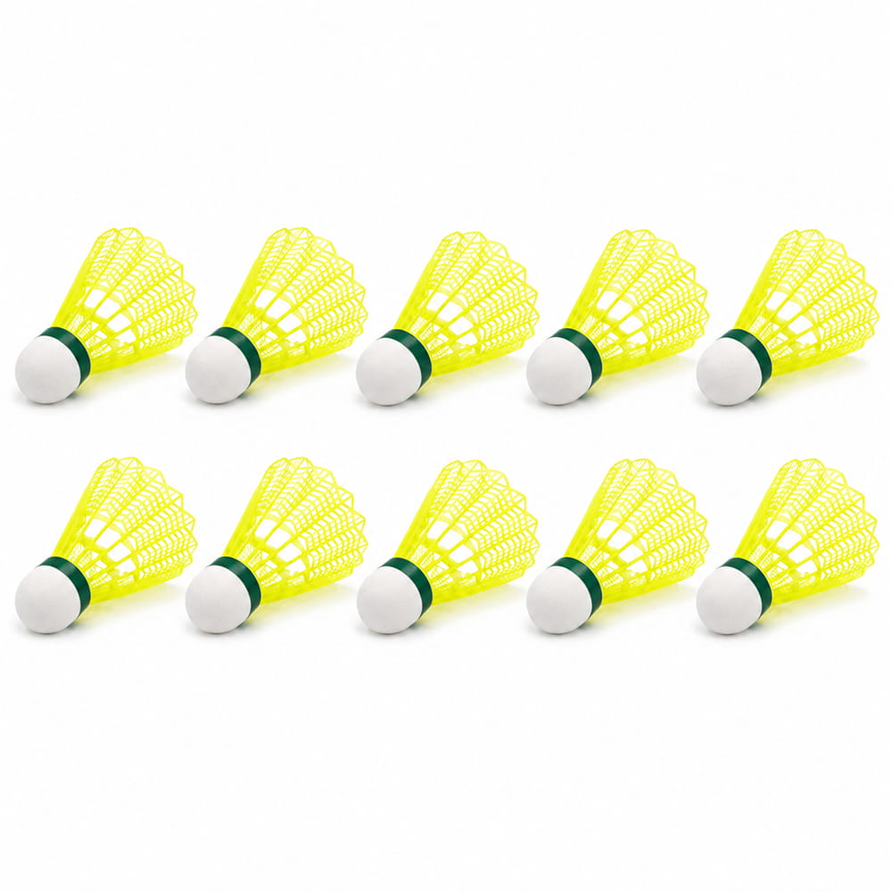 Volt Pro Force Green Plastic Shuttlecock Pack of 10 is designed for badminton practice, training, and recreational play. Featuring a durable plastic skirt with a premium EVA and Neon Cork Base, it delivers balanced flight, reliable control, and long-lasting performance. Volt Pro Force Green Plastic Shuttlecock Pack of 10 is designed for badminton practice, training, and recreational play. Featuring a durable plastic skirt with a premium EVA and Neon Cork Base, it delivers balanced flight, reliable control, and long-lasting performance.