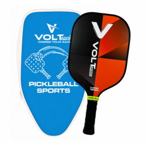 VoltPro Black / Red Paddle + 2 Balls Set — carbon fibre gritty spin tech, 16mm core. Includes 1 indoor 26-hole ball, 1 outdoor 40-hole ball, premium carry bag lightweight, 4.25" grip. Perfect complete pickleball starter set.