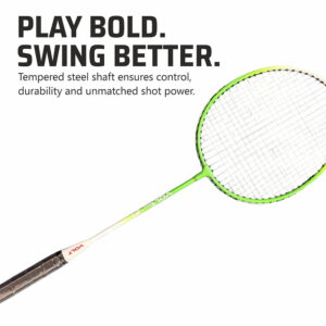 Volt Pro Badminton Racket Set includes 2 lightweight badminton rackets and 2 shuttlecocks, designed for excellent control and power. Featuring durable aluminium frames, full grip handles, and strong nylon strings, this set is suitable for beginners and recreational players. Includes a full cover carry bag for easy storage and transport. Volt Pro Badminton Racket Set includes 2 lightweight badminton rackets and 2 shuttlecocks, designed for excellent control and power. Featuring durable aluminium frames, full grip handles, and strong nylon strings, this set is suitable for beginners and recreational players. Includes a full cover carry bag for easy storage and transport.