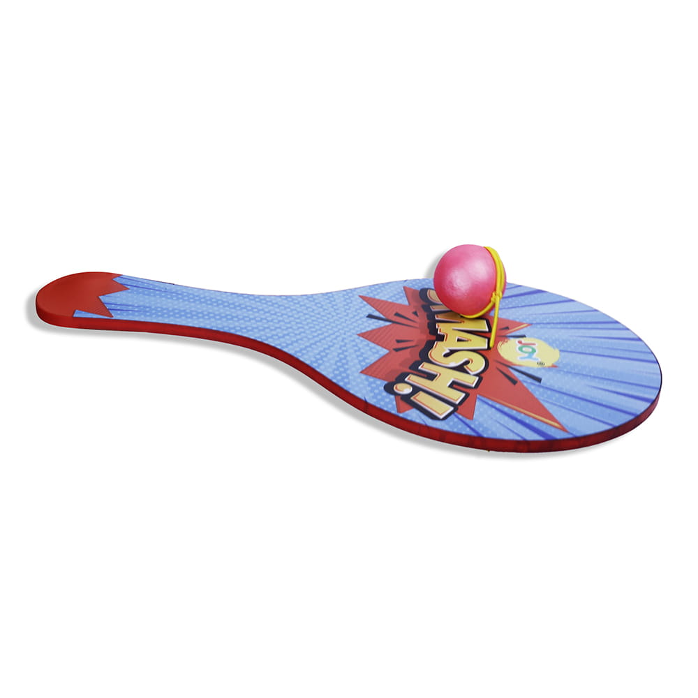 Hello Friends Wooden Paddle Ball Toy is a classic paddle game designed for kids aged 3 years and above. Featuring a durable wooden paddle and an elastic string-attached rubber ball, it helps improve hand-eye coordination while providing hours of indoor and outdoor fun.