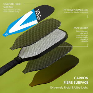 Volt Pro 2 Paddle + 2-Ball Set doubles-ready pickleball set. 16mm PP core, 1 indoor 26-hole & 1 outdoor 40-hole ball. Premium carry bag