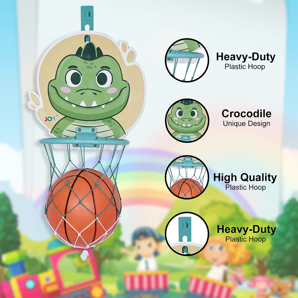 Hello Friends Kids Basketball Board Set is an exciting sports toy designed for children aged 3 years and above. Made with a durable 6mm MDF board, this mini basketball hoop set encourages active play and helps develop hand-eye coordination for indoor and outdoor fun. Hello Friends Kids Basketball Board Set is an exciting sports toy designed for children aged 3 years and above. Made with a durable 6mm MDF board, this mini basketball hoop set encourages active play and helps develop hand-eye coordination for indoor and outdoor fun.