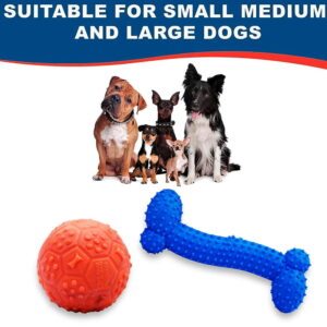 Hello Friends Dog Toy Combo includes a chew bone and a musical ball made from soft, non-toxic, pet-safe material. Designed for puppies and small dogs, this combo encourages healthy chewing, active play, and long-lasting entertainment.