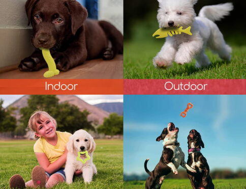 Hello Friends Fish Bone Dog Chew Toy is made from soft, food-grade, non-toxic rubber that is safe for puppies and dogs. Its fish bone shape, scented design, and durable construction help keep pets engaged while supporting healthy chewing habits and interactive play.