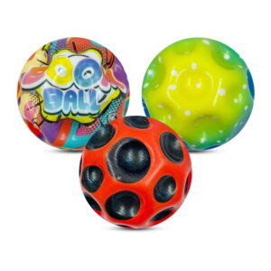 "Hello Friends Moon Space Ball is a super high bounce toy designed for exciting indoor and outdoor play. Made from durable rubber material with a textured grip surface, it delivers excellent bounce performance while helping improve hand-eye coordination, reflexes, and focus for kids and adults. "
