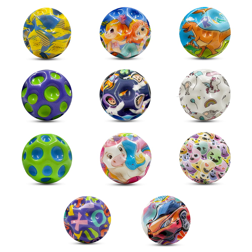 "Hello Friends Moon Space Ball is a super high bounce toy designed for exciting indoor and outdoor play. Made from durable rubber material with a textured grip surface, it delivers excellent bounce performance while helping improve hand-eye coordination, reflexes, and focus for kids and adults. "
