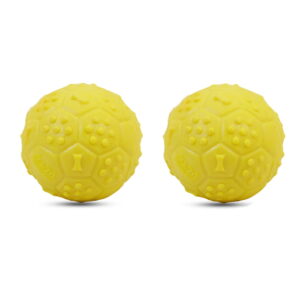 Hello Friends Musical Dog Ball Pack of 2 is made from soft, non-toxic rubber and features a built-in squeaky sound to keep pets engaged and active. Designed for puppies and small to medium dogs, these durable balls are ideal for chewing, fetch, training, and interactive play.