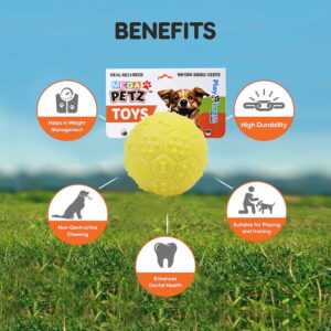 Hello Friends Musical Dog Ball Pack of 2 is made from soft, non-toxic rubber and features a built-in squeaky sound to keep pets engaged and active. Designed for puppies and small to medium dogs, these durable balls are ideal for chewing, fetch, training, and interactive play. Hello Friends Musical Dog Ball Pack of 2 is made from soft, non-toxic rubber and features a built-in squeaky sound to keep pets engaged and active. Designed for puppies and small to medium dogs, these durable balls are ideal for chewing, fetch, training, and interactive play.