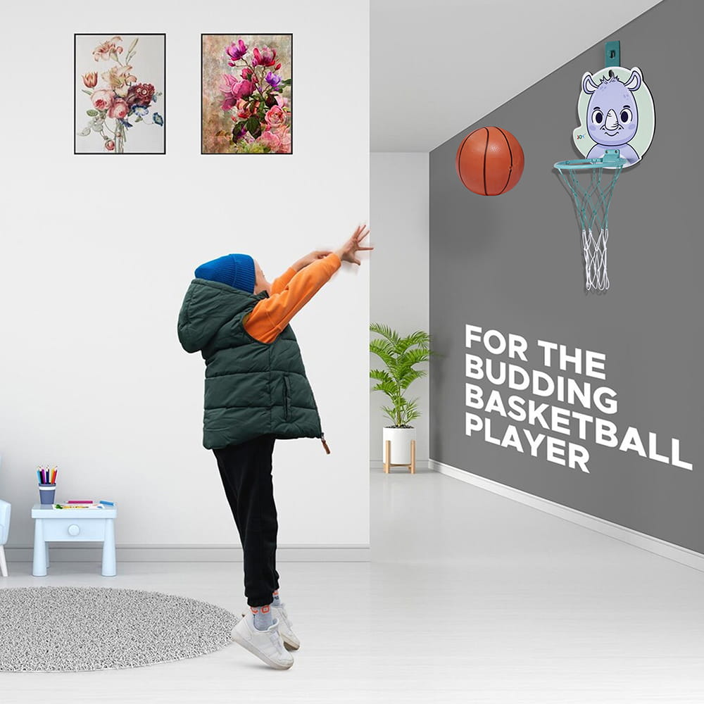 Hello Friends Kids Basketball Board Set is an exciting sports toy designed for children aged 3 years and above. Made with a durable 6mm MDF board, this mini basketball hoop set encourages active play and helps develop hand-eye coordination for indoor and outdoor fun. Hello Friends Kids Basketball Board Set is an exciting sports toy designed for children aged 3 years and above. Made with a durable 6mm MDF board, this mini basketball hoop set encourages active play and helps develop hand-eye coordination for indoor and outdoor fun.
