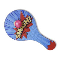 Hello Friends Wooden Paddle Ball Toy is a classic paddle game designed for kids aged 3 years and above. Featuring a durable wooden paddle and an elastic string-attached rubber ball, it helps improve hand-eye coordination while providing hours of indoor and outdoor fun.