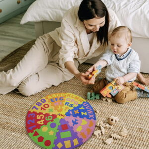 Play Eva 36 Inch Jumbo Pizza Puzzle Mat is a fun educational EVA foam puzzle designed to help children learn alphabets, numbers, shapes, and vehicles through interactive play. Featuring a unique pizza-shaped design, interlocking pieces, and 10mm thick foam construction, it encourages learning while developing essential skills. Play Eva 36 Inch Jumbo Pizza Puzzle Mat is a fun educational EVA foam puzzle designed to help children learn alphabets, numbers, shapes, and vehicles through interactive play. Featuring a unique pizza-shaped design, interlocking pieces, and 10mm thick foam construction, it encourages learning while developing essential skills.