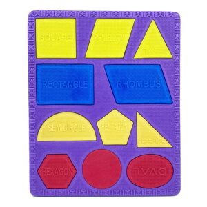 Play Eva Shapes Learning Educational Puzzle is a fun EVA foam activity toy that helps children identify and understand different shapes through interactive play. Featuring a 3D embossed design and compact 11.5 x 9.5 inch size, it supports early learning, sensory development, and problem-solving skills.