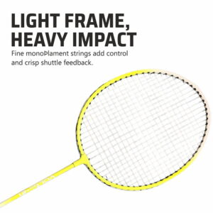 Volt Pro Badminton Racket Set includes 2 lightweight badminton rackets and 2 shuttlecocks, designed for excellent control and power. Featuring durable aluminium frames, full grip handles, and strong nylon strings, this set is suitable for beginners and recreational players. Includes a full cover carry bag for easy storage and transport.