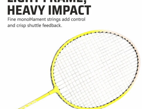 Volt Pro Badminton Racket Set includes 2 lightweight badminton rackets and 2 shuttlecocks, designed for excellent control and power. Featuring durable aluminium frames, full grip handles, and strong nylon strings, this set is suitable for beginners and recreational players. Includes a full cover carry bag for easy storage and transport.