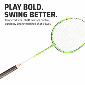 Volt Pro Badminton Racket Set includes 2 lightweight badminton rackets and 2 shuttlecocks, designed for excellent control and power. Featuring durable aluminium frames, full grip handles, and strong nylon strings, this set is suitable for beginners and recreational players. Includes a full cover carry bag for easy storage and transport. Volt Pro Badminton Racket Set includes 2 lightweight badminton rackets and 2 shuttlecocks, designed for excellent control and power. Featuring durable aluminium frames, full grip handles, and strong nylon strings, this set is suitable for beginners and recreational players. Includes a full cover carry bag for easy storage and transport.