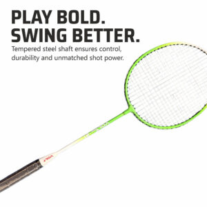 Volt Pro Badminton Racket Set includes 2 lightweight badminton rackets and 2 shuttlecocks, designed for excellent control and power. Featuring durable aluminium frames, full grip handles, and strong nylon strings, this set is suitable for beginners and recreational players. Includes a full cover carry bag for easy storage and transport.