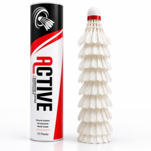 This match grade badminton shuttlecock pack of 10 is designed for regular gameplay and training sessions. It offers consistent speed and smooth flight, making it suitable for club matches and daily practice.