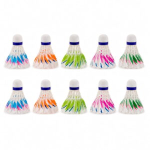This badminton shuttlecock pack of 10 is designed for players looking for consistency and durability. Made from natural hen feather white shuttlecock material, it ensures smooth flight and dependable performance.
