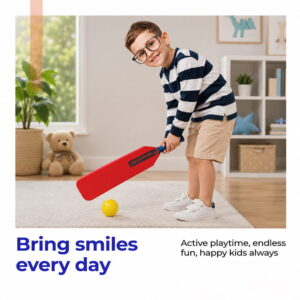 Volt Pro Foam Cricket Bat with Ball is a complete cricket set designed especially for kids. Made from lightweight EVA foam, this safe and durable set provides an enjoyable indoor and outdoor playing experience while helping children develop essential cricket skills. Volt Pro Foam Cricket Bat with Ball is a complete cricket set designed especially for kids. Made from lightweight EVA foam, this safe and durable set provides an enjoyable indoor and outdoor playing experience while helping children develop essential cricket skills.
