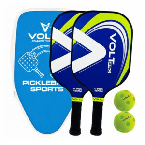 Volt Pro Pickleball Paddle Set with 2 Paddles & 2 Balls (Set-01)