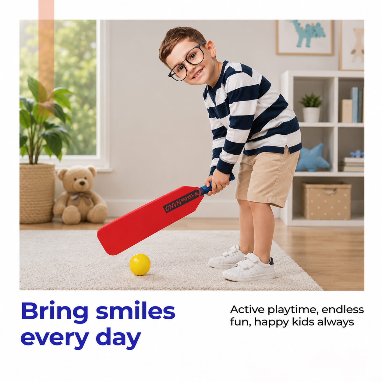Volt Pro Foam Cricket Bat with Ball is a complete cricket set designed especially for kids. Made from lightweight EVA foam, this safe and durable set provides an enjoyable indoor and outdoor playing experience while helping children develop essential cricket skills. Volt Pro Foam Cricket Bat with Ball is a complete cricket set designed especially for kids. Made from lightweight EVA foam, this safe and durable set provides an enjoyable indoor and outdoor playing experience while helping children develop essential cricket skills.