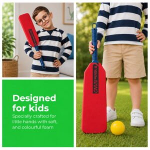 Volt Pro Foam Cricket Bat with Ball is a complete cricket set designed especially for kids. Made from lightweight EVA foam, this safe and durable set provides an enjoyable indoor and outdoor playing experience while helping children develop essential cricket skills. Volt Pro Foam Cricket Bat with Ball is a complete cricket set designed especially for kids. Made from lightweight EVA foam, this safe and durable set provides an enjoyable indoor and outdoor playing experience while helping children develop essential cricket skills.