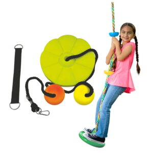 Volt Pro 3 in 1 Climbing Rope Swing Set is a versatile activity play set that allows kids to swing, climb, and balance during indoor and outdoor play. Built with a heavy-duty design supporting up to 100 kg, it helps develop coordination, grip strength, balance, and confidence through active play.