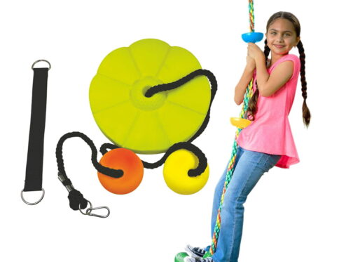 Volt Pro 3 in 1 Climbing Rope Swing Set is a versatile activity play set that allows kids to swing, climb, and balance during indoor and outdoor play. Built with a heavy-duty design supporting up to 100 kg, it helps develop coordination, grip strength, balance, and confidence through active play.