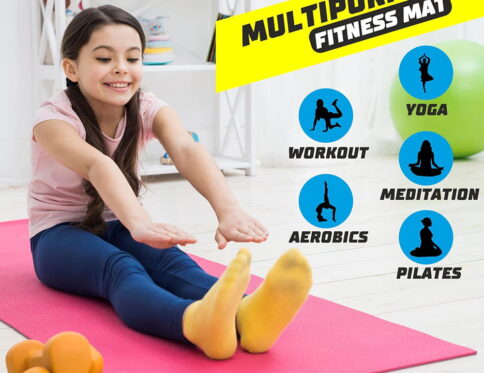 Volt Pro 4mm Yoga Mat is made from premium dual-layer TPE material and features an anti-slip textured surface for enhanced grip and stability. Designed for yoga, Pilates, stretching, meditation, and fitness workouts, it provides comfortable cushioning and support for everyday exercise.