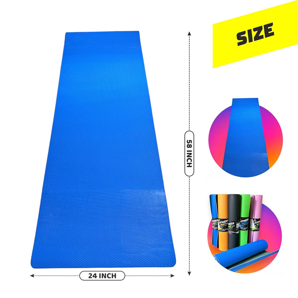 Volt Pro 4mm Yoga Mat is made from premium dual-layer TPE material and features an anti-slip textured surface for enhanced grip and stability. Designed for yoga, Pilates, stretching, meditation, and fitness workouts, it provides comfortable cushioning and support for everyday exercise. Volt Pro 4mm Yoga Mat is made from premium dual-layer TPE material and features an anti-slip textured surface for enhanced grip and stability. Designed for yoga, Pilates, stretching, meditation, and fitness workouts, it provides comfortable cushioning and support for everyday exercise.