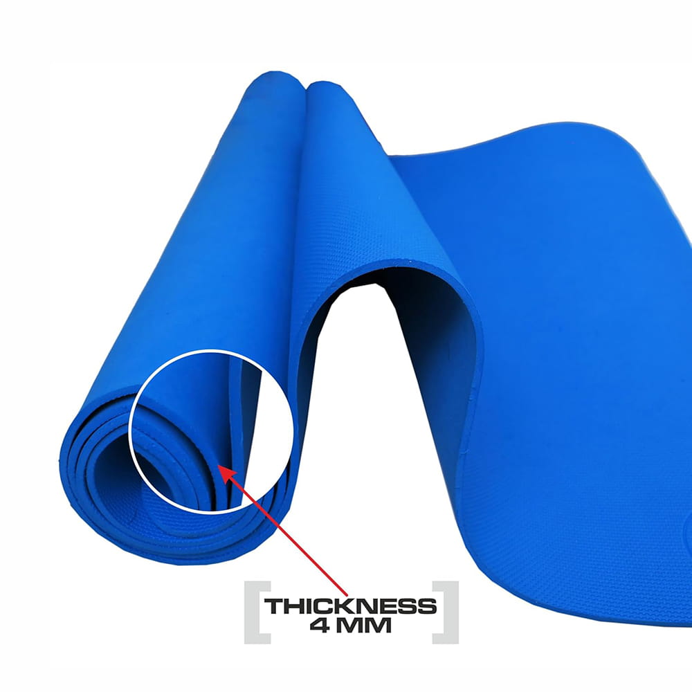 Volt Pro 4mm Yoga Mat is made from premium dual-layer TPE material and features an anti-slip textured surface for enhanced grip and stability. Designed for yoga, Pilates, stretching, meditation, and fitness workouts, it provides comfortable cushioning and support for everyday exercise. Volt Pro 4mm Yoga Mat is made from premium dual-layer TPE material and features an anti-slip textured surface for enhanced grip and stability. Designed for yoga, Pilates, stretching, meditation, and fitness workouts, it provides comfortable cushioning and support for everyday exercise.