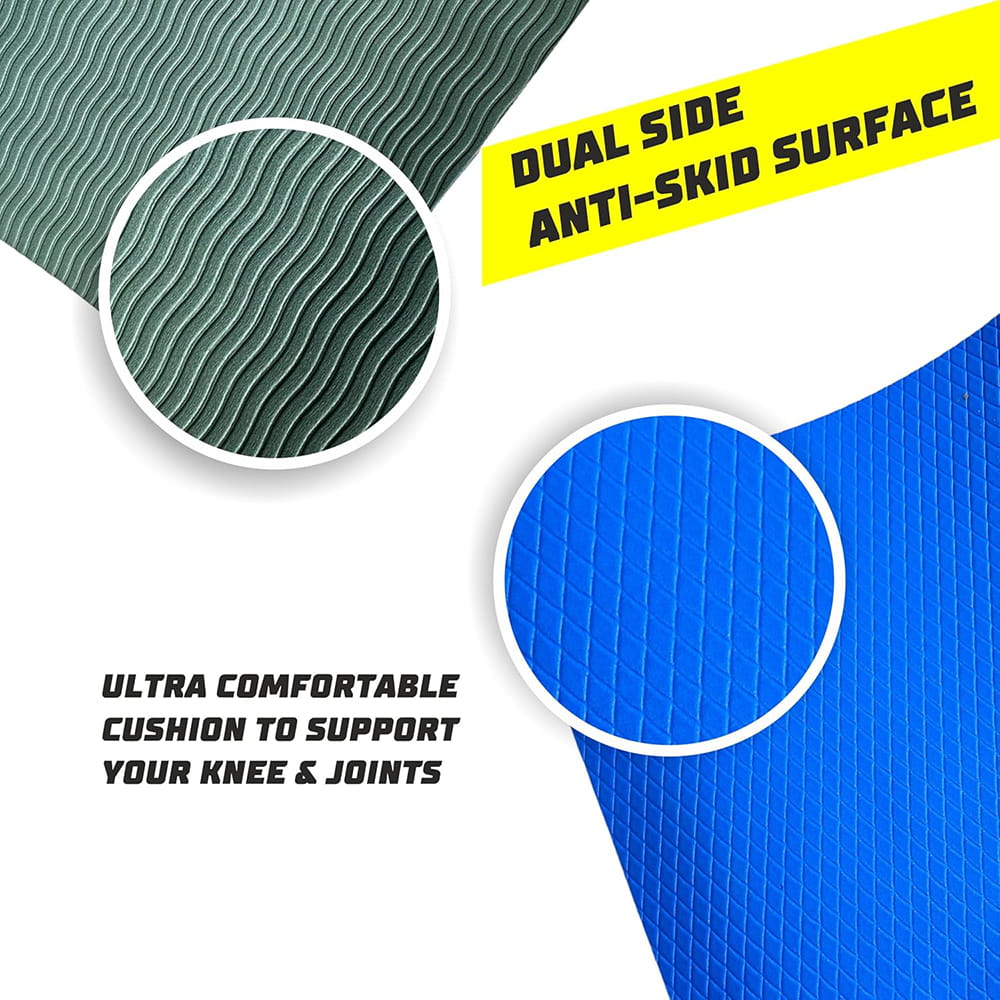 Volt Pro 4mm Yoga Mat is made from premium dual-layer TPE material and features an anti-slip textured surface for enhanced grip and stability. Designed for yoga, Pilates, stretching, meditation, and fitness workouts, it provides comfortable cushioning and support for everyday exercise. Volt Pro 4mm Yoga Mat is made from premium dual-layer TPE material and features an anti-slip textured surface for enhanced grip and stability. Designed for yoga, Pilates, stretching, meditation, and fitness workouts, it provides comfortable cushioning and support for everyday exercise.