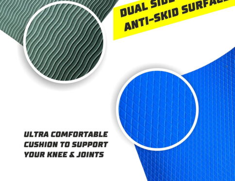 Volt Pro 4mm Yoga Mat is made from premium dual-layer TPE material and features an anti-slip textured surface for enhanced grip and stability. Designed for yoga, Pilates, stretching, meditation, and fitness workouts, it provides comfortable cushioning and support for everyday exercise.