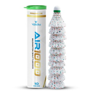 Volt Pro Axis Designer Feather Shuttlecock – Consistent Play with Stylish Design Experience reliable badminton performance with this feather shuttlecock set made from natural hen feather white shuttlecock material. Designed for durability and smooth flight, it is ideal for regular use.