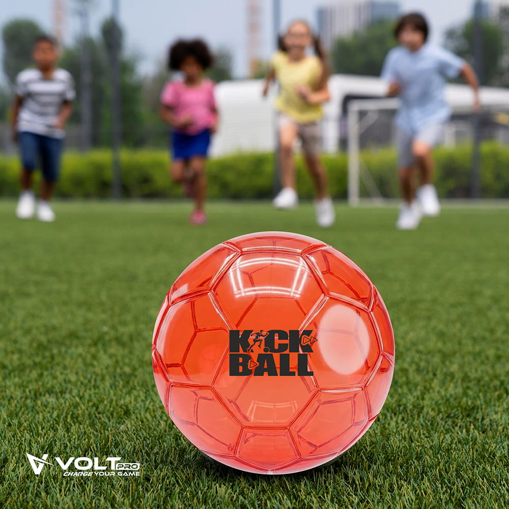Volt Pro Inflatable Kick Ball features a football-inspired design, durable PVC construction, and a high-bounce performance for active indoor and outdoor play. With its 3D textured grip surface and bladderless construction, this ball offers excellent control, durability, and fun for kids and adults. Volt Pro Inflatable Kick Ball features a football-inspired design, durable PVC construction, and a high-bounce performance for active indoor and outdoor play. With its 3D textured grip surface and bladderless construction, this ball offers excellent control, durability, and fun for kids and adults.
