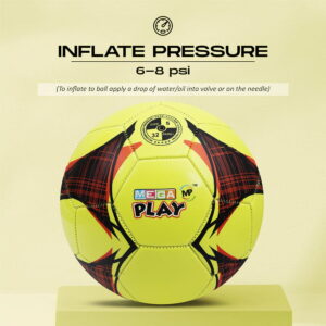 Volt Pro Football Size 5 is made with premium 1.4mm high-shine PU material for a soft touch, durability, and reliable performance. Featuring a handcrafted 32-panel construction and waterproof design, it is ideal for training, practice sessions, and match play.