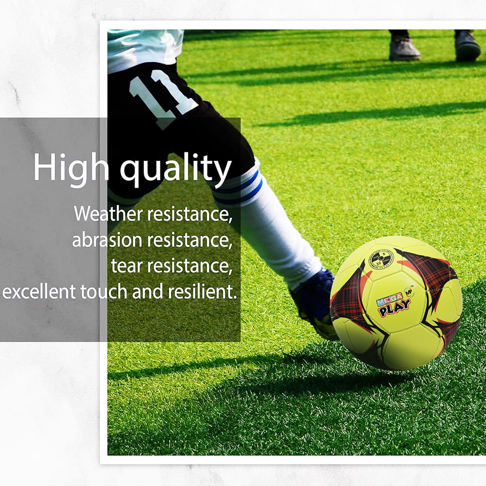 Volt Pro Football Size 5 is made with premium 1.4mm high-shine PU material for a soft touch, durability, and reliable performance. Featuring a handcrafted 32-panel construction and waterproof design, it is ideal for training, practice sessions, and match play.