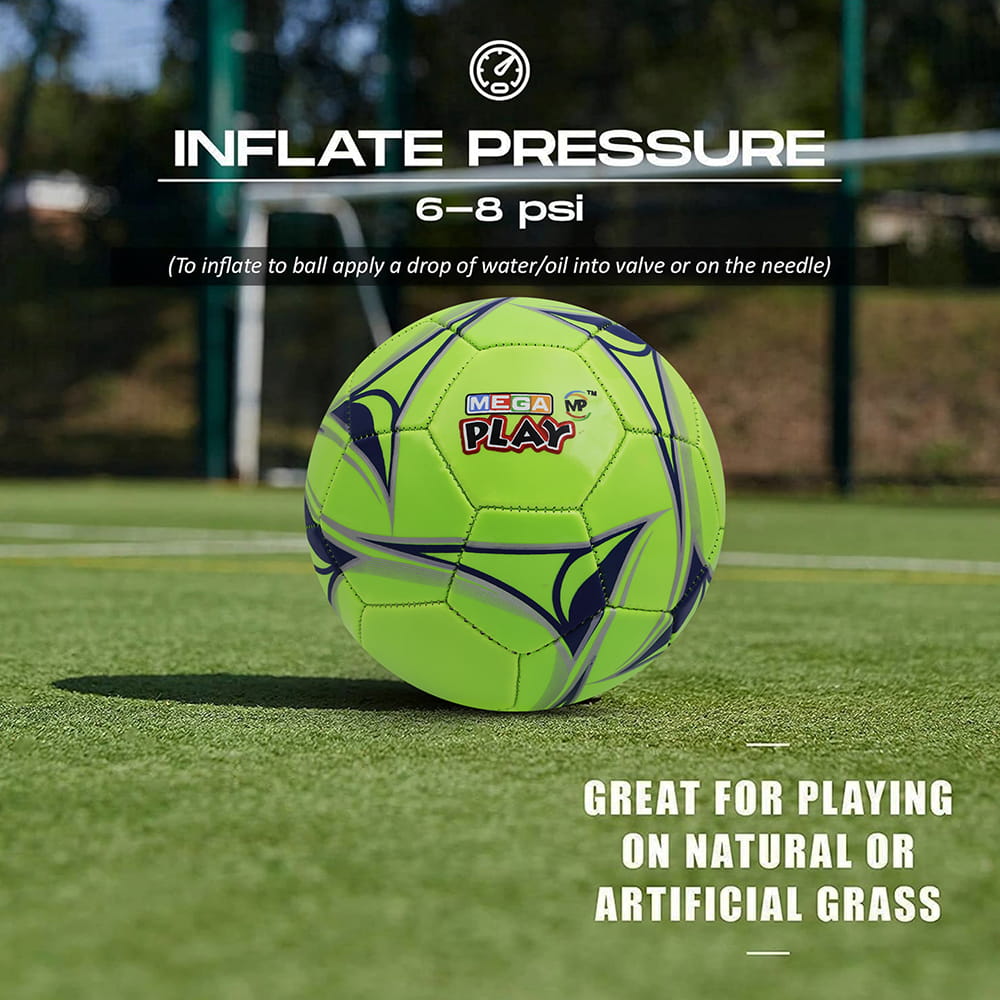 Volt Pro Inflatable Football Size 3 is designed for kids and young players, offering a soft touch, durable construction, and reliable performance. Made from premium high-shine PU material with a handcrafted panel design, this football is ideal for training, practice sessions, school sports, and indoor or outdoor play.