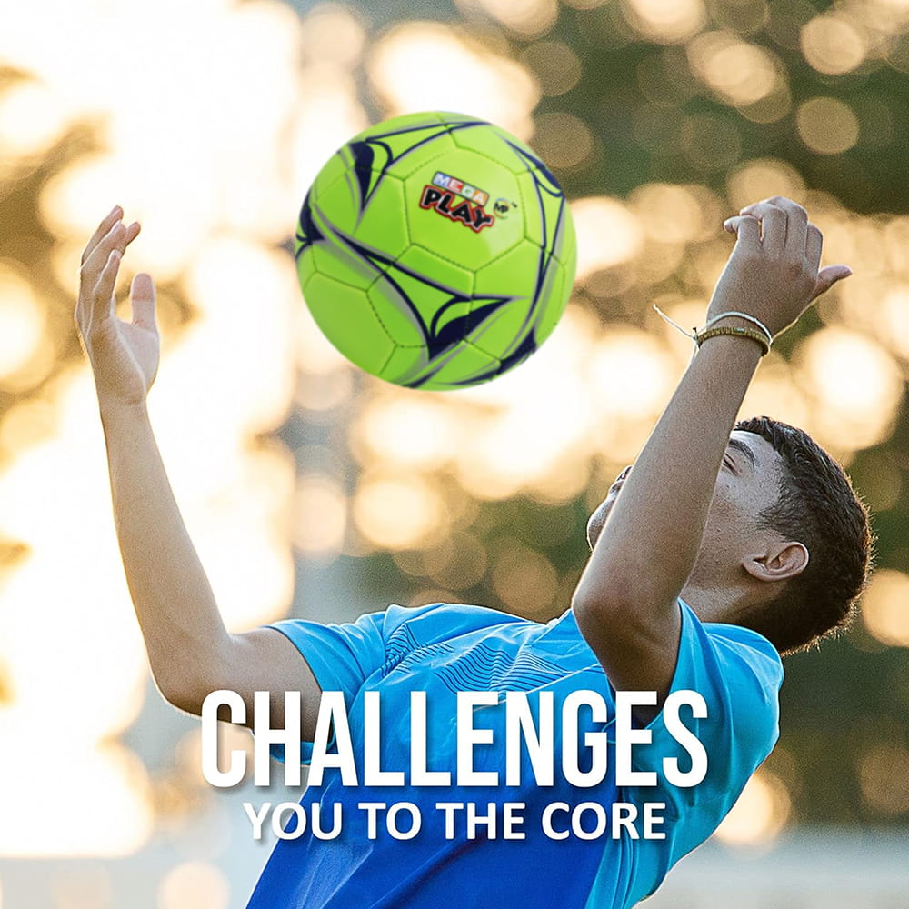 Volt Pro Inflatable Football Size 3 is designed for kids and young players, offering a soft touch, durable construction, and reliable performance. Made from premium high-shine PU material with a handcrafted panel design, this football is ideal for training, practice sessions, school sports, and indoor or outdoor play.