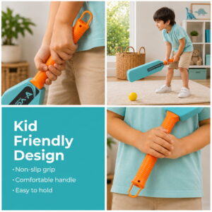 Volt Pro Foam Cricket Bat with Ball is a complete cricket set designed especially for kids. Made from lightweight EVA foam, this safe and durable set provides an enjoyable indoor and outdoor playing experience while helping children develop essential cricket skills.