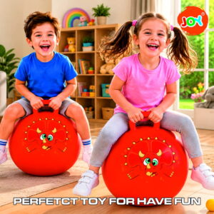 Hello Friends 18 Inch Hopper Ball is a fun inflatable bouncing toy designed for active indoor and outdoor play. Featuring strong easy-grip handles and durable construction, it helps improve balance, coordination, and motor skills while providing hours of active fun for kids.