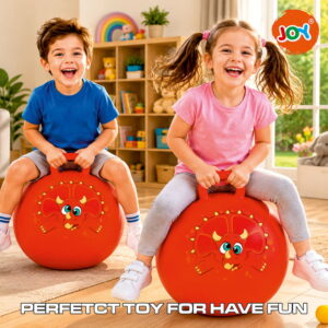 Hello Friends 18 Inch Hopper Ball is a fun inflatable bouncing toy designed for active indoor and outdoor play. Featuring strong easy-grip handles and durable construction, it helps improve balance, coordination, and motor skills while providing hours of active fun for kids.